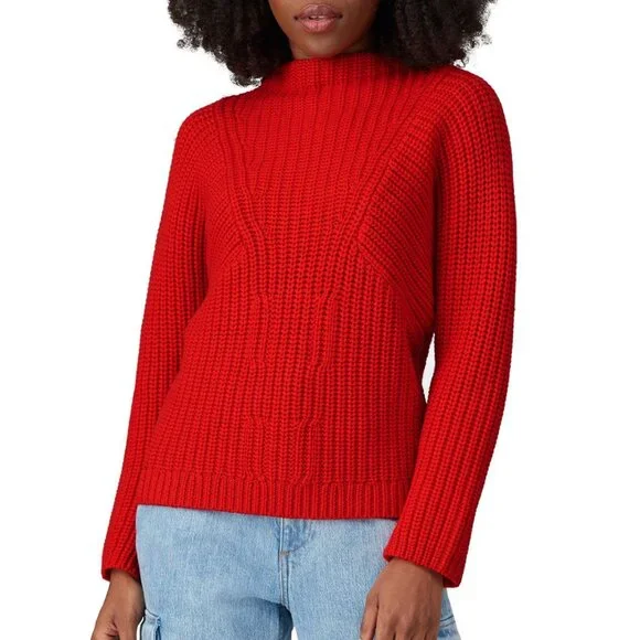 Equipment Vibrant Red Cowl Neck Sweater - Picture 2 of 11